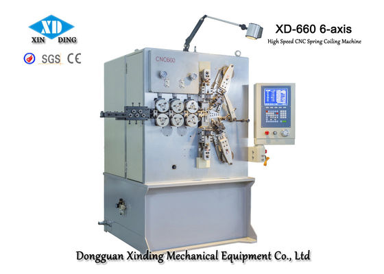 دستگاه کویل بهار CNC 6 محوره با سرعت بالا با محور XD-660 برای ساخت چشمه های دقیق