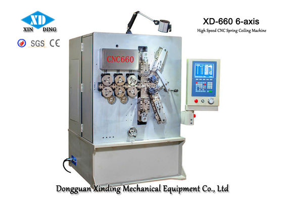 دستگاه کویل بهار CNC 6 محوره با سرعت بالا با محور XD-660 برای ساخت چشمه های دقیق