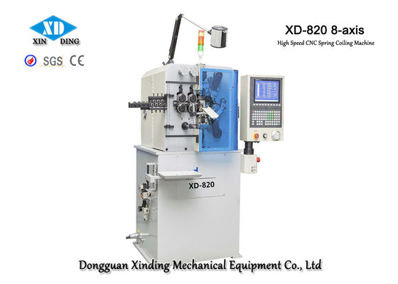 دستگاه سیم پیچ بهار 8-محور XD-820 با قطر سیم از 0.5 تا 2.0 میلی متر ساخته می شود