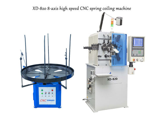 دستگاه سیم پیچ بهار 8-محور XD-820 با قطر سیم از 0.5 تا 2.0 میلی متر ساخته می شود