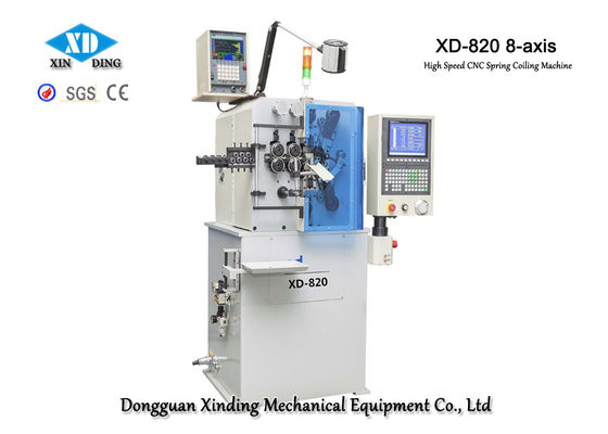 دستگاه سیم پیچ بهار 8-محور XD-820 با قطر سیم از 0.5 تا 2.0 میلی متر ساخته می شود