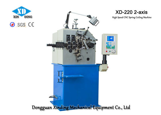دستگاه سیم پیچ فنری XD-220 CNC با ساخت فنرهای مختلف فشرده سازی 0.5 - 2.0 میلی متر