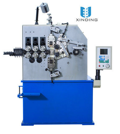 Blue Three Axis Automatic Spring Coiling Machine With Pitch Servo Motor 1.5 Kw