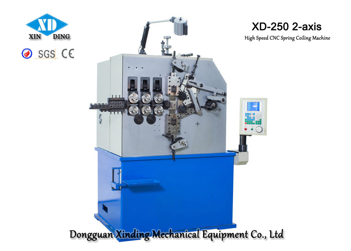 XD-250 دستگاه کویل بهار 2 محور تولید فنرهای فشرده سازی 2.0mm تا 5.0mm